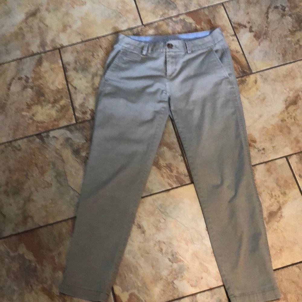 Banana Republic  cotton ankle khakis